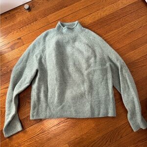 J. Crew Soft Green funnel Neck Sweater